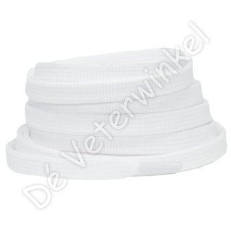 Flat polyester 8mm White (KL.8100) ROLL