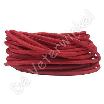 Rond wax 2mm Rood (KL.P346) ROL
