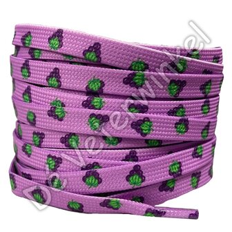 Print laces 8mm Grape (KL.DRYF) ROLL