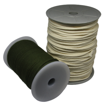 Flat cotton 6mm Silver-Thread (KL.P001) ROLL