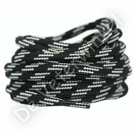 Outdoorlaces 5mm Black/White (KL.5988) ROLL