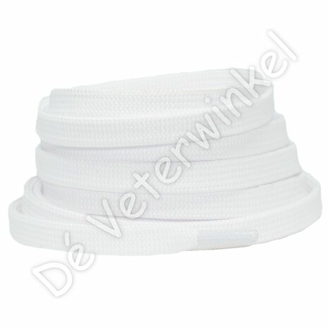 Flat polyester 8mm White (KL.8100) ROLL