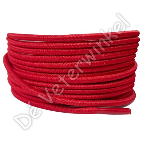 ELASTIC round 3mm Red (KL.8128) ROLL