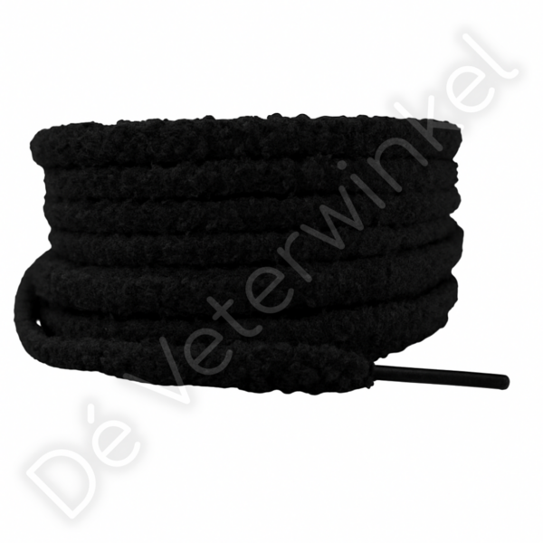 Fluffy veters 10mm Zwart (KL.8215)