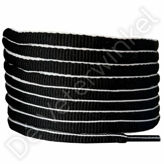 Ovaal sport 6mm Zwart/Wit (KL.2301)